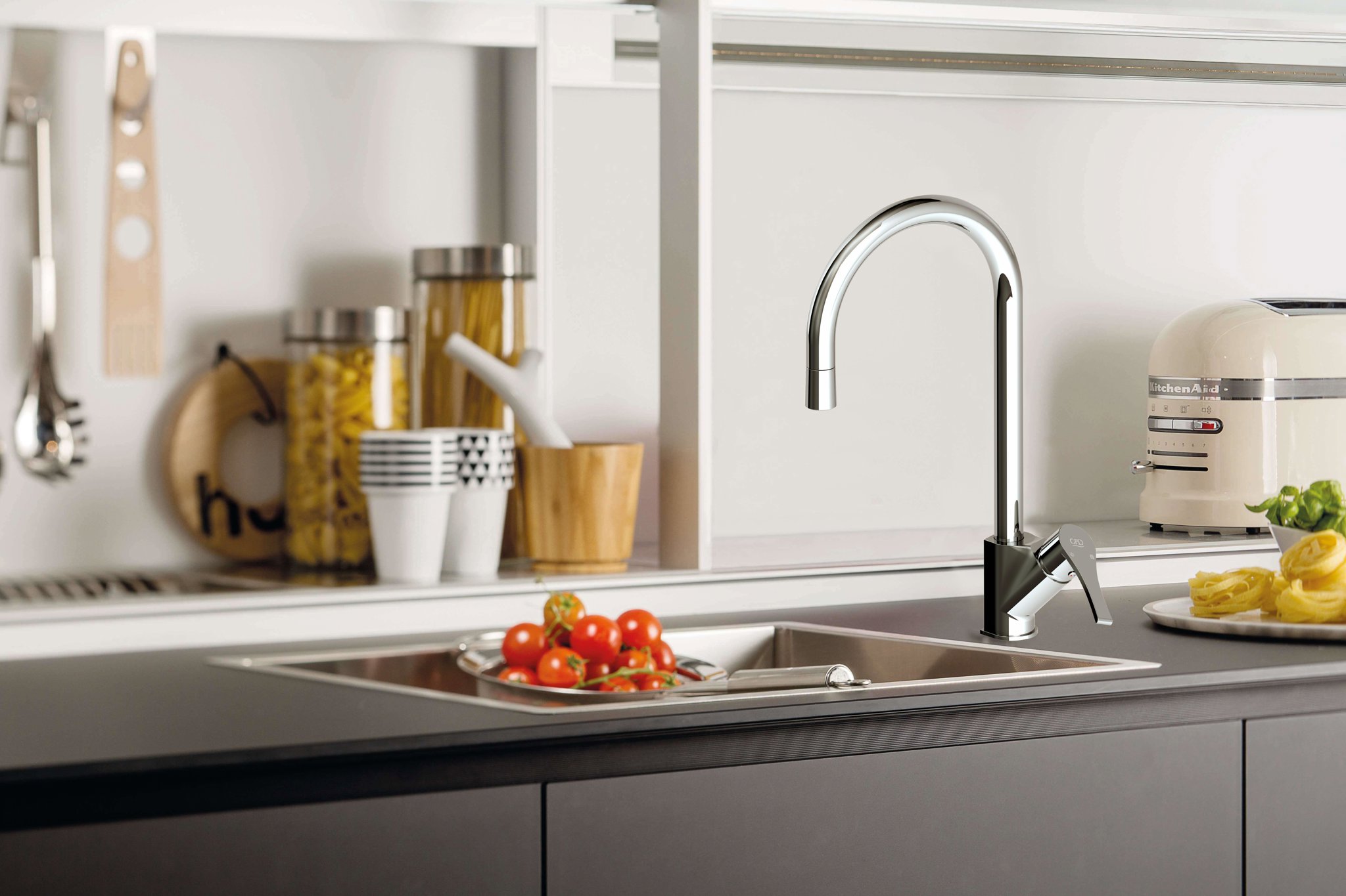 GPD Atros Tek Gövde Eviye Bataryası Krom Mte65-c küçük görsel