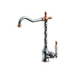 GPD Retro Tek Gövde Eviye Bataryası Krom-rose Gold Mte180-k-r küçük görsel