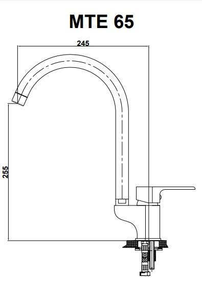 GPD Atros Tek Gövde Eviye Bataryası Siyah Granit Mte65-sg küçük görsel