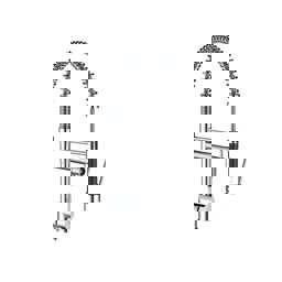 GPD Atros Endüstriyel Eviye Bataryası Krom Mee65 küçük görsel