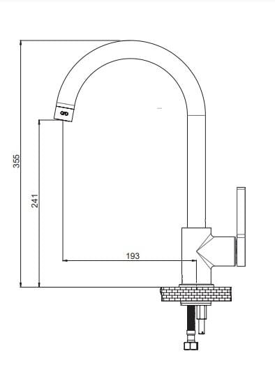 GPD Gildo Tek Gövde Eviye Bataryası Siyah Mte165-s küçük görsel
