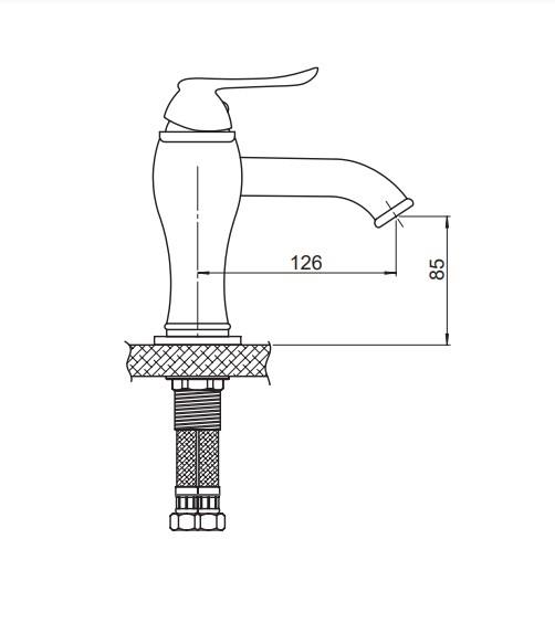 GPD Tauro Duş Bataryası Mat Siyah Mdb150-o küçük görsel