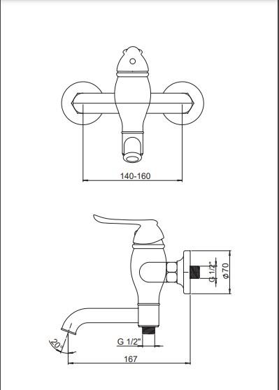 GPD Tauro Duş Bataryası Mat Siyah Mdb150-o küçük görsel