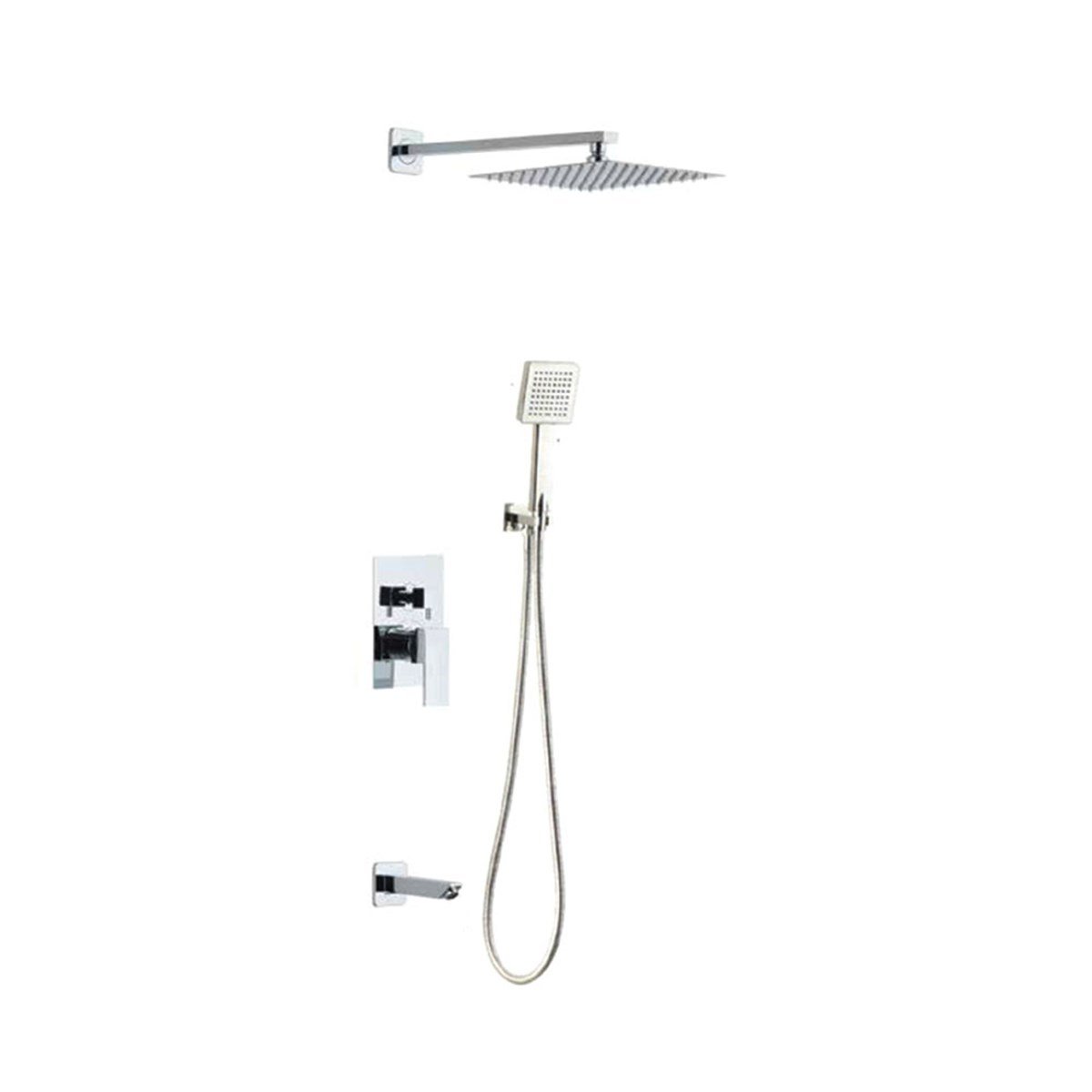 Newarc Aqua Ankastre Banyo Seti 3 Yönlü Krom 941111S görseli