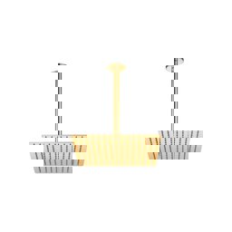 GPD Ankastre Duş Başlığı Tavandan 30x30 Cm Altın Ads21-a küçük görsel