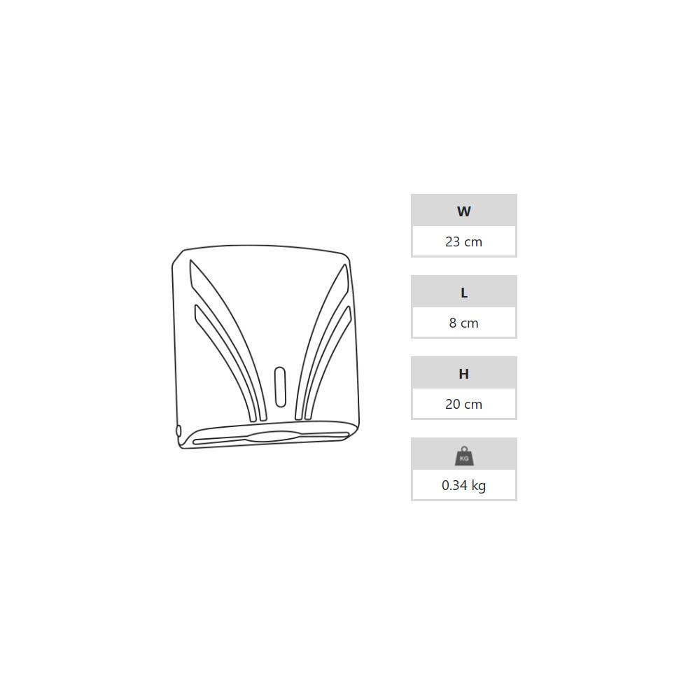 A Form Z Katlı Havlu Aparatı 200'Lü Beyaz Zha-2 100 küçük görsel