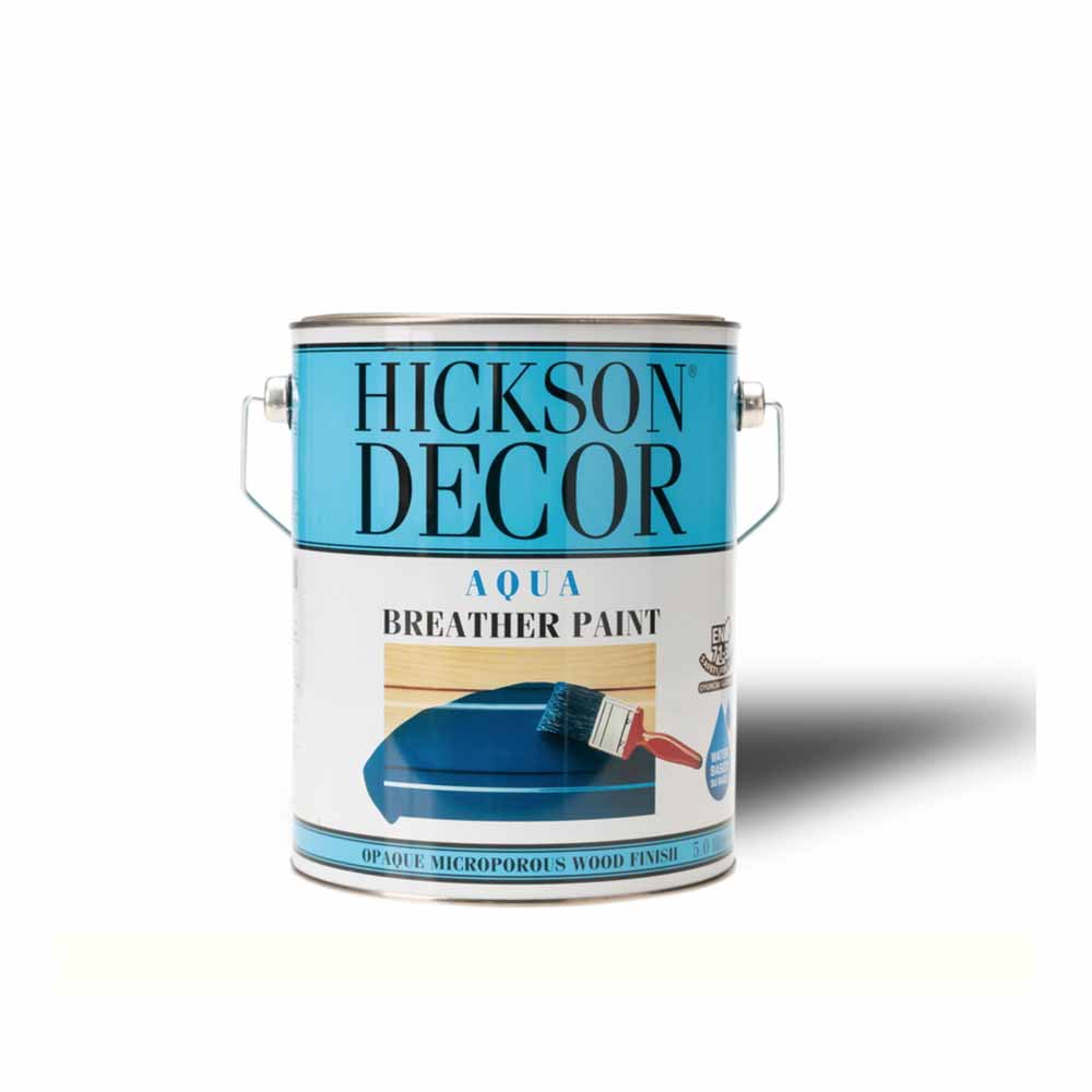 Hickson Decor Aqua Breather Paint Dış Cephe Ahşap Boyası Polar White Mat 5 Lt görseli
