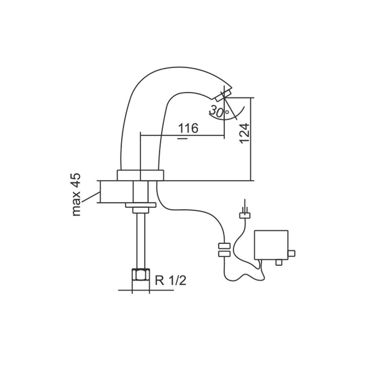 Venezia Kroma Fotoselli Altın Lavabo Bataryası - Çift Su Girişli 5013020-06 küçük görsel
