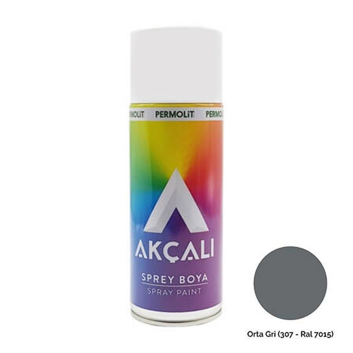 Akçalı Sprey Boya 400 Ml Orta Gri (307 - Ral 7015) küçük görsel
