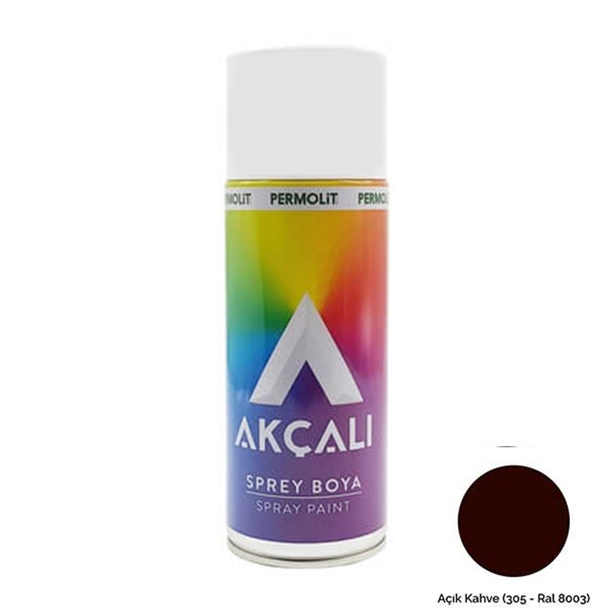 Akçalı Sprey Boya 400 Ml Açık Kahve (305 - Ral 8003) küçük görsel