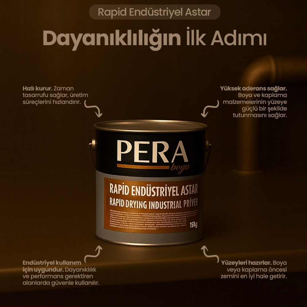 PERA Rapid Endüstriyel Astar 3 Kg küçük görsel