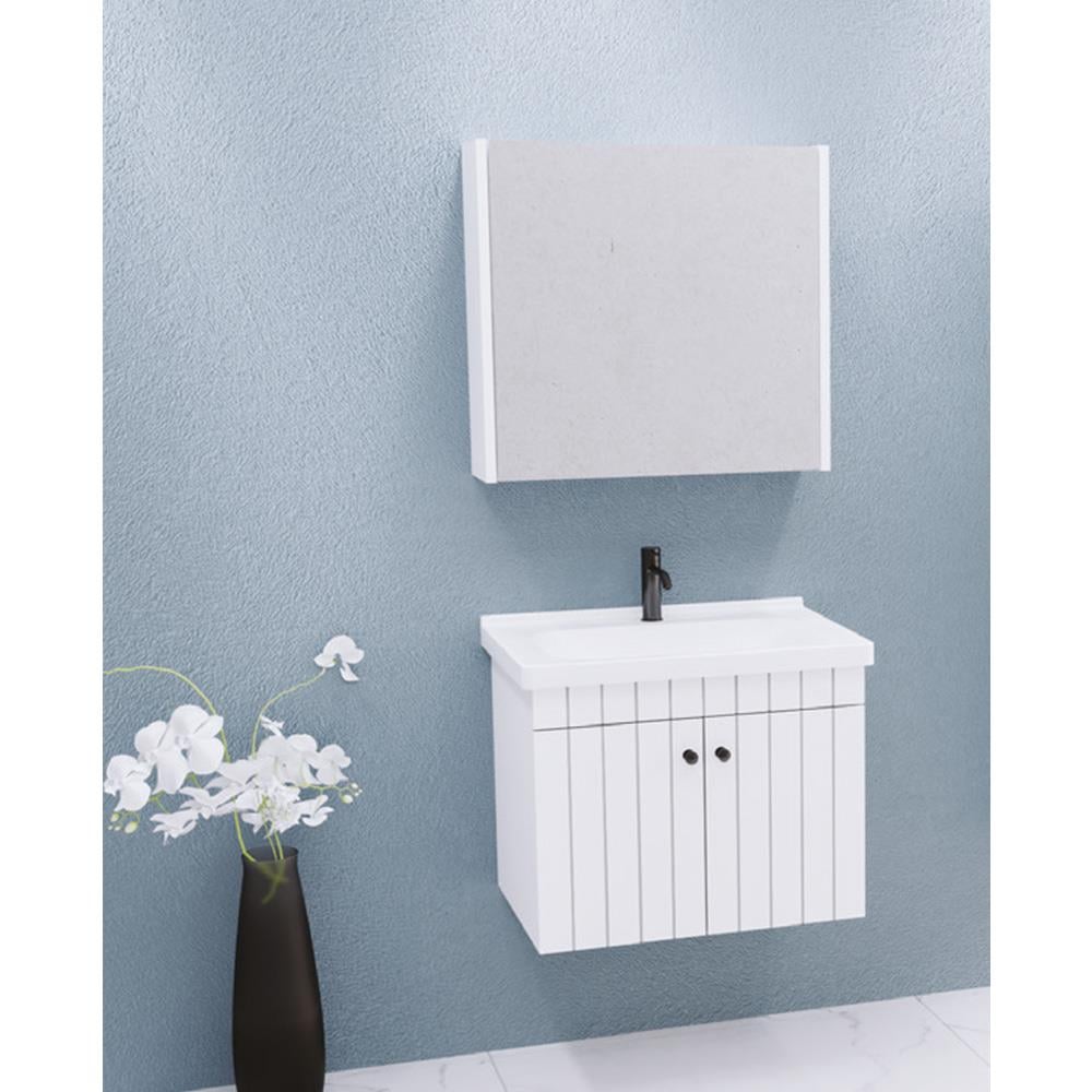 Aquanil Avien 65 Cm Bgn Banyo Dolabı - Beyaz görseli