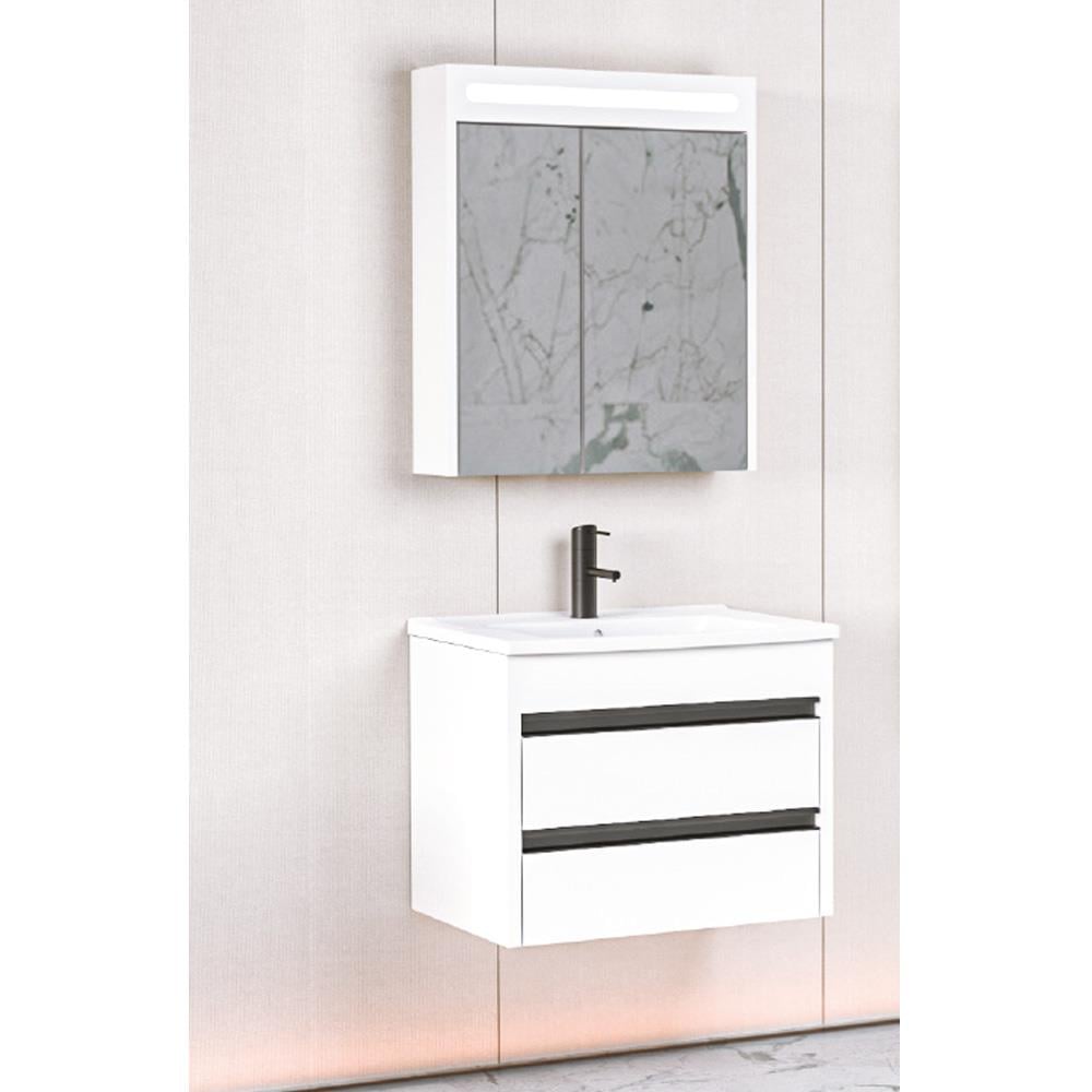 Aquanil Duenos 65 Cm Npl Banyo Dolabı - Beyaz görseli