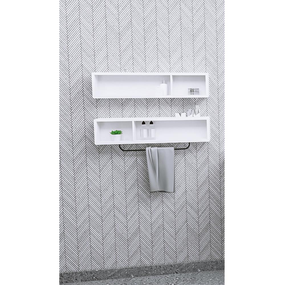 Aquanil Fantasia 2 Adet Üst Yan Raf - Beyaz görseli