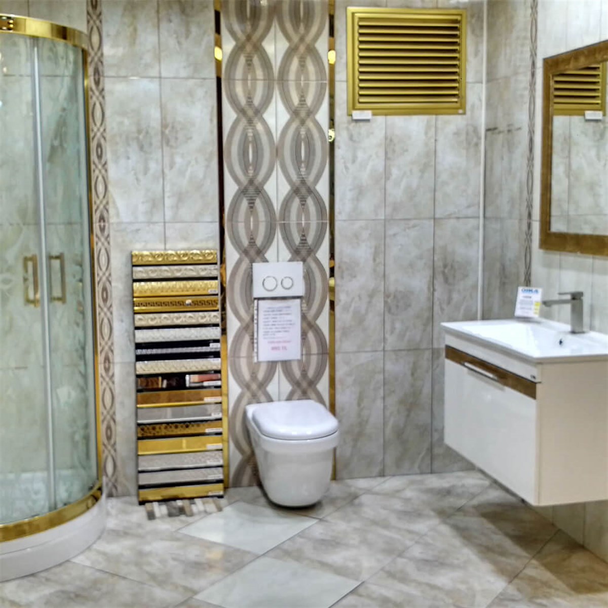 Alüminyum Altın Menfez 50X67 küçük görsel