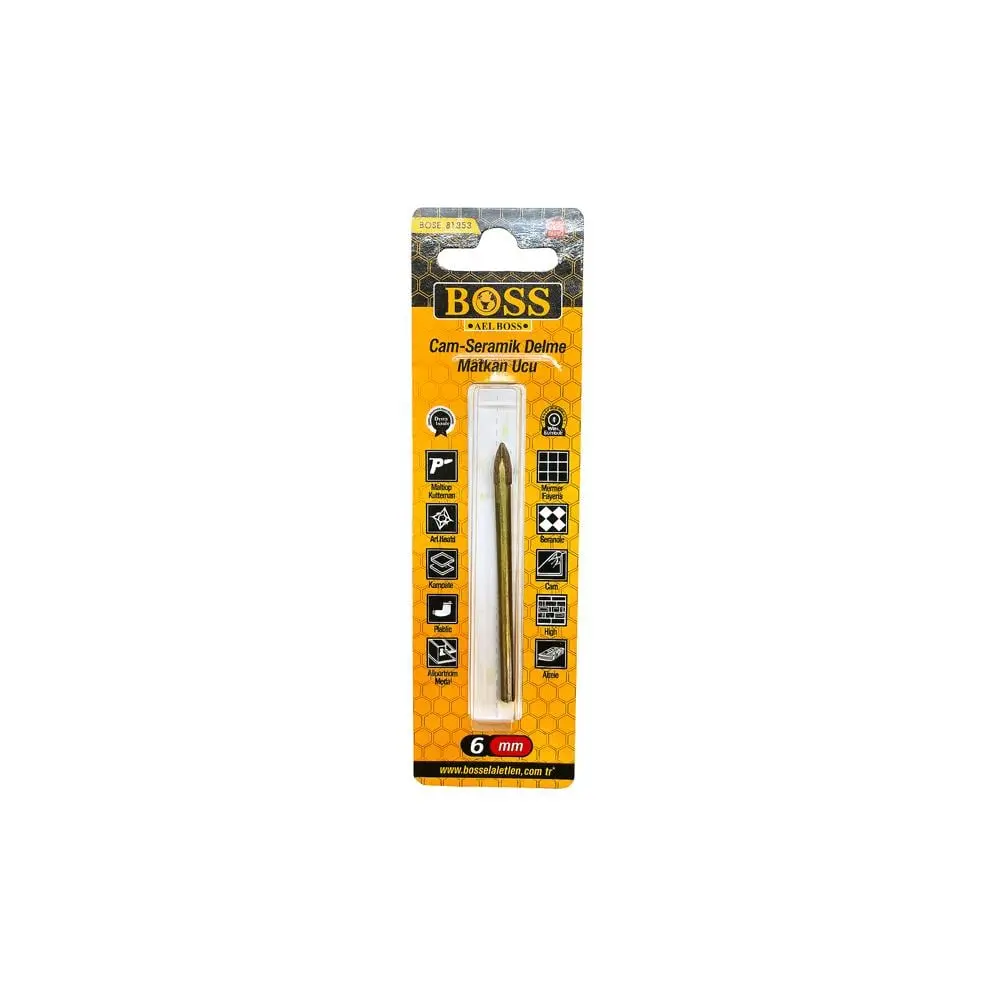 Boss 81953 Cam Seramik Delme Matkap Ucu 6 Mm görseli