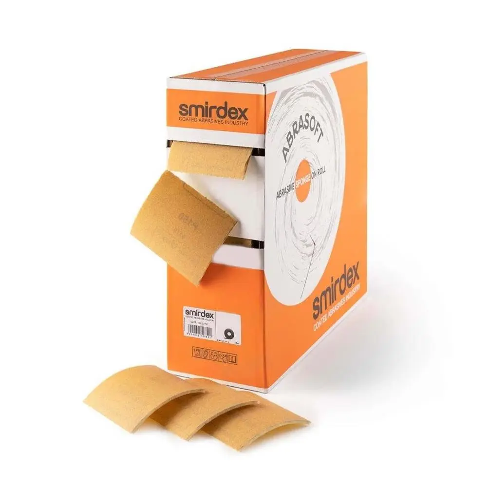 Smirdex Abrasoft Sünger Rulo Zımpara 115mm X 25 mt 150 Kum görseli