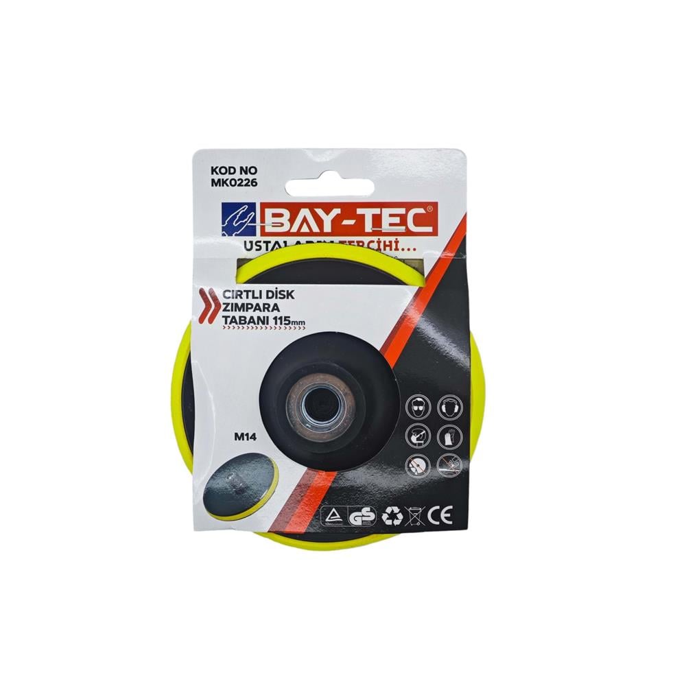 Bay-Tec Cırtlı Disk Zımpara Tabanı 115Mm Mk0226 görseli