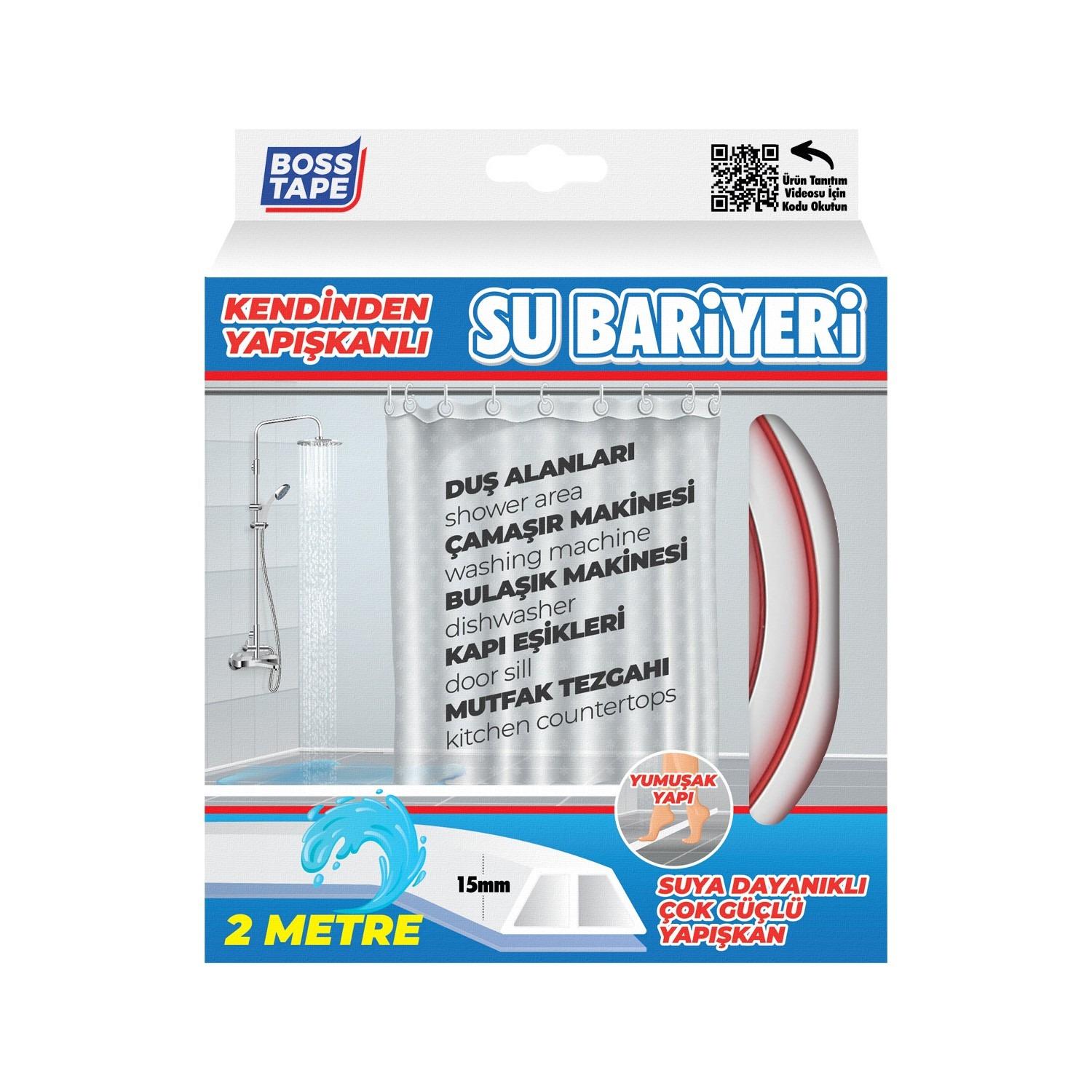 Boss Tape Yapışkanlı Su Bariyeri Beyaz 15mm X 2mt görseli