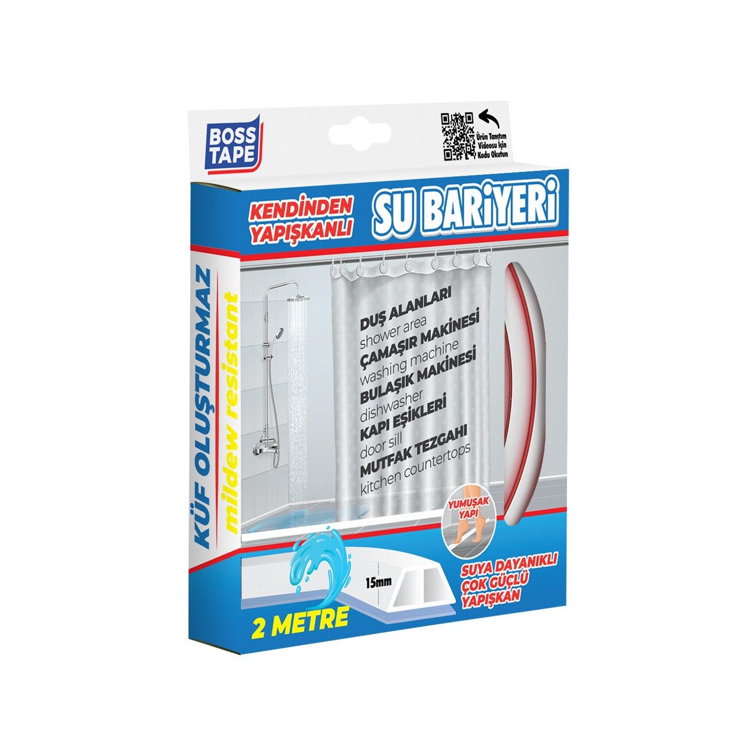 Boss Tape Yapışkanlı Su Bariyeri Beyaz 15mm X 2mt küçük görsel