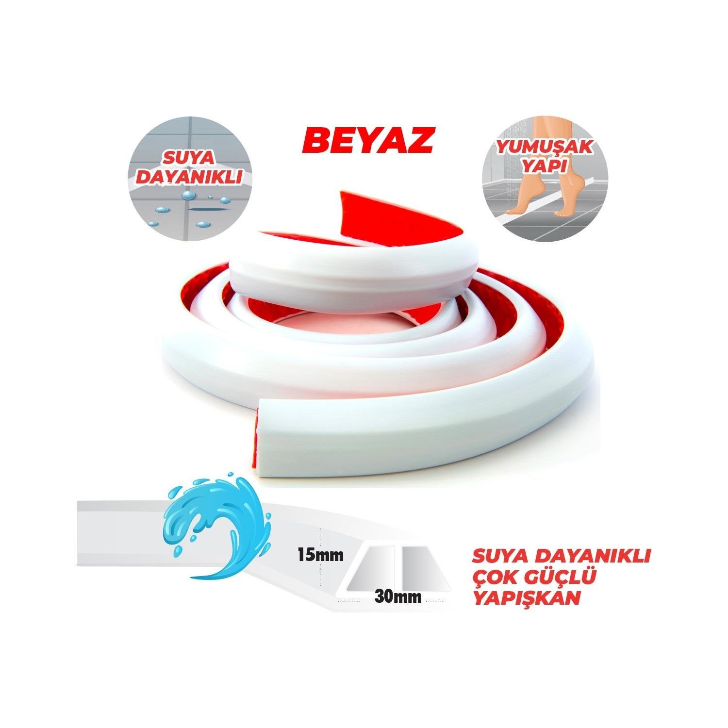 Boss Tape Yapışkanlı Su Bariyeri Beyaz 15mm X 2mt küçük görsel
