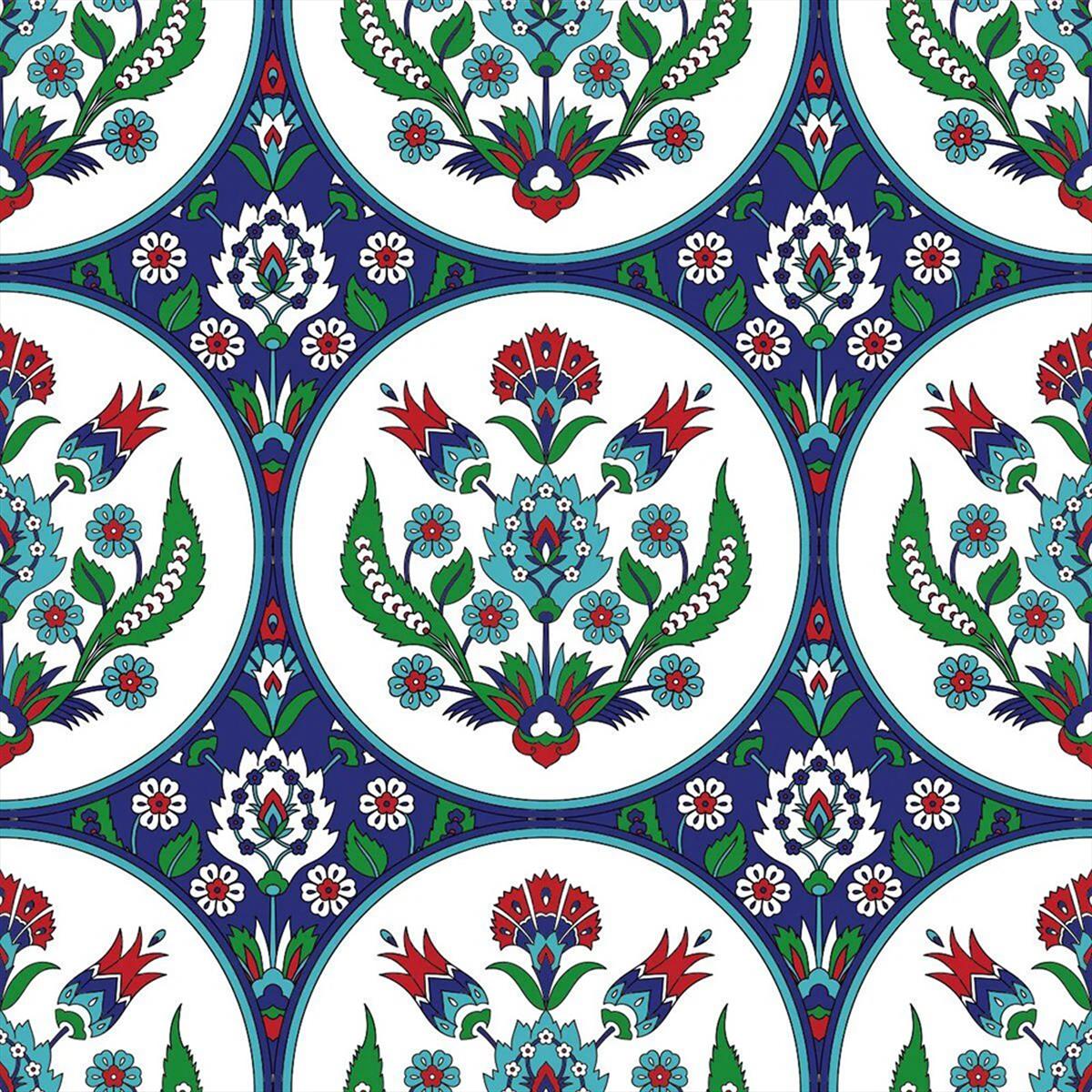 Boss Tape Yapışkanlı Pvc Karo İznik 30x30cm küçük görsel