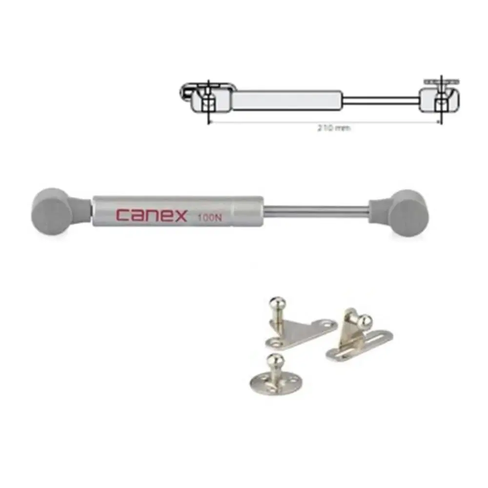 Canex Gazlı Amortisör 100 N (210 mm) Kısa 11.002.100 görseli