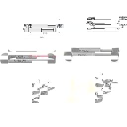Canex Gazlı Amortisör 100 N (210 mm) Kısa 11.002.100 küçük görsel