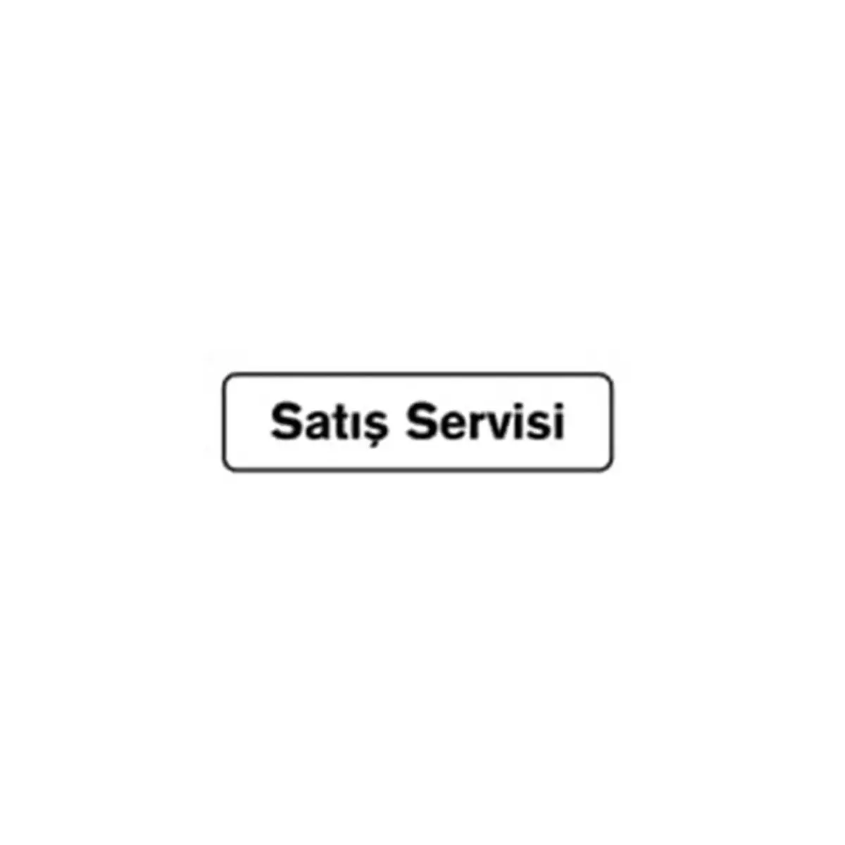 B1-213 Satış Servisi 7,5x25 Cm görseli