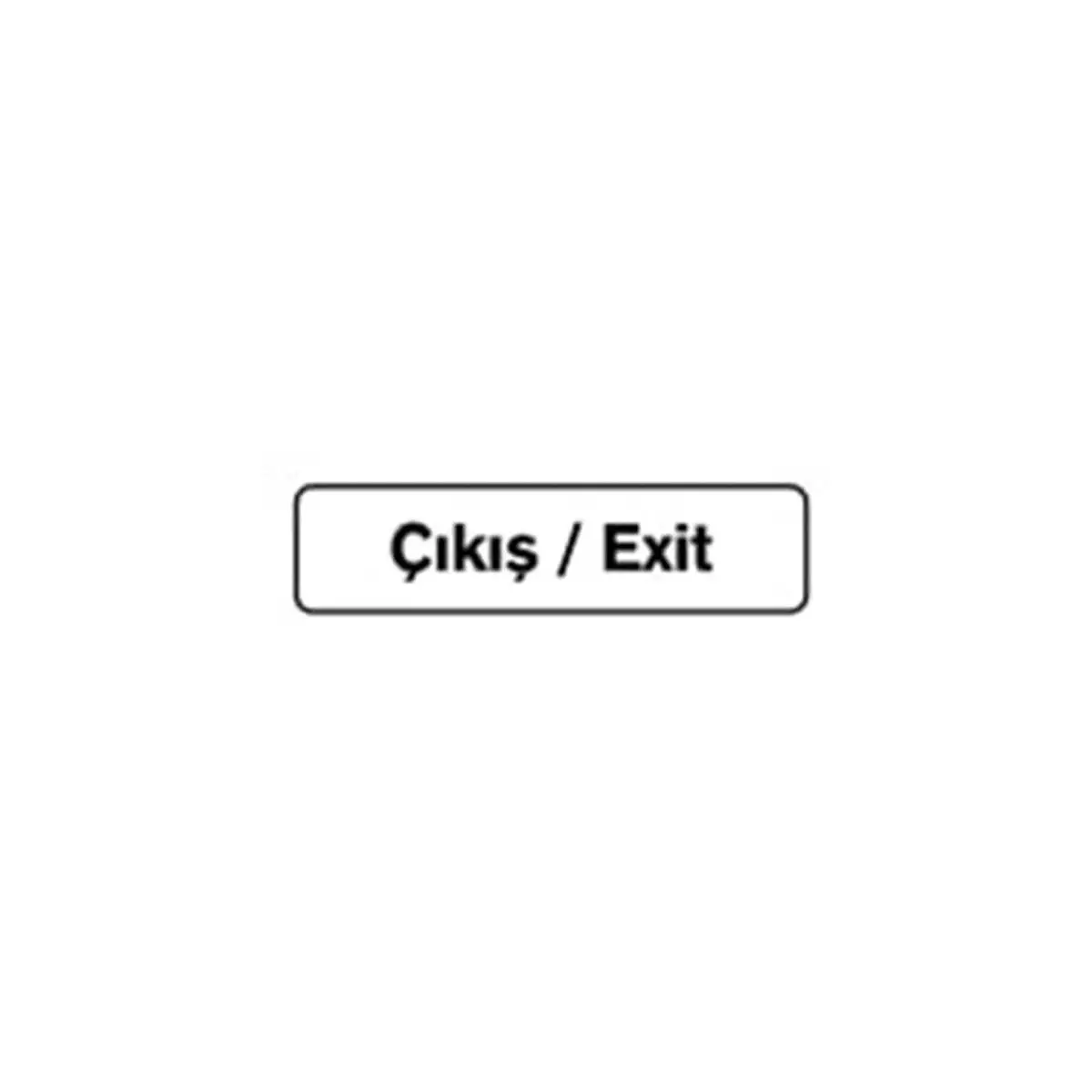 B1-221 Çıkış - Exit 7,5x25 Cm görseli