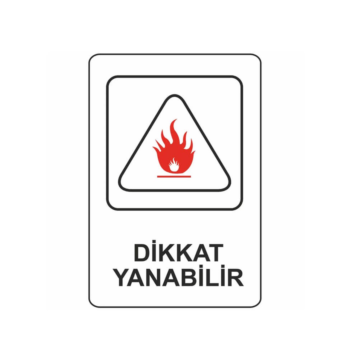 İnter Pano 16X24 Dikkat Yanabilir görseli