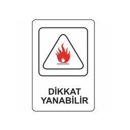 İnter Pano 16X24 Dikkat Yanabilir küçük görsel