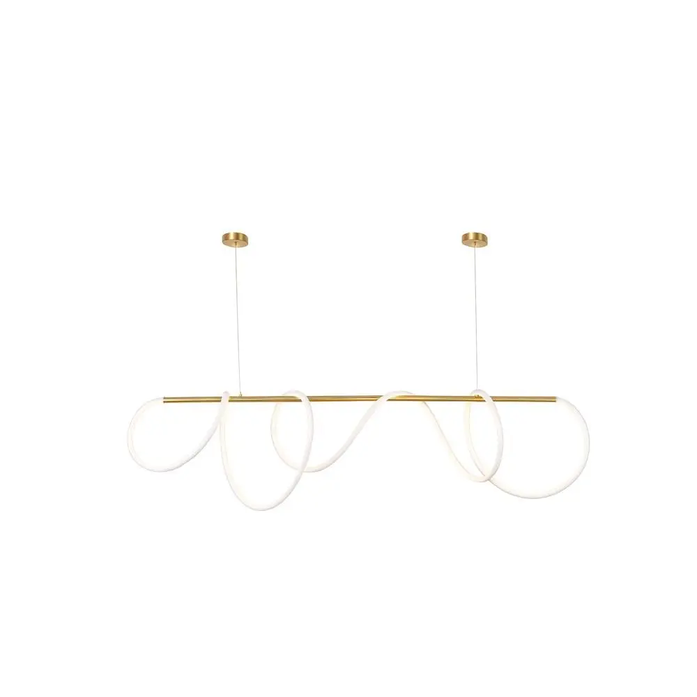 Forlife Sarkıt Tavan Armatürü Gold Neon Led 4000K Ilık Beyaz Fl-4510 Gd görseli