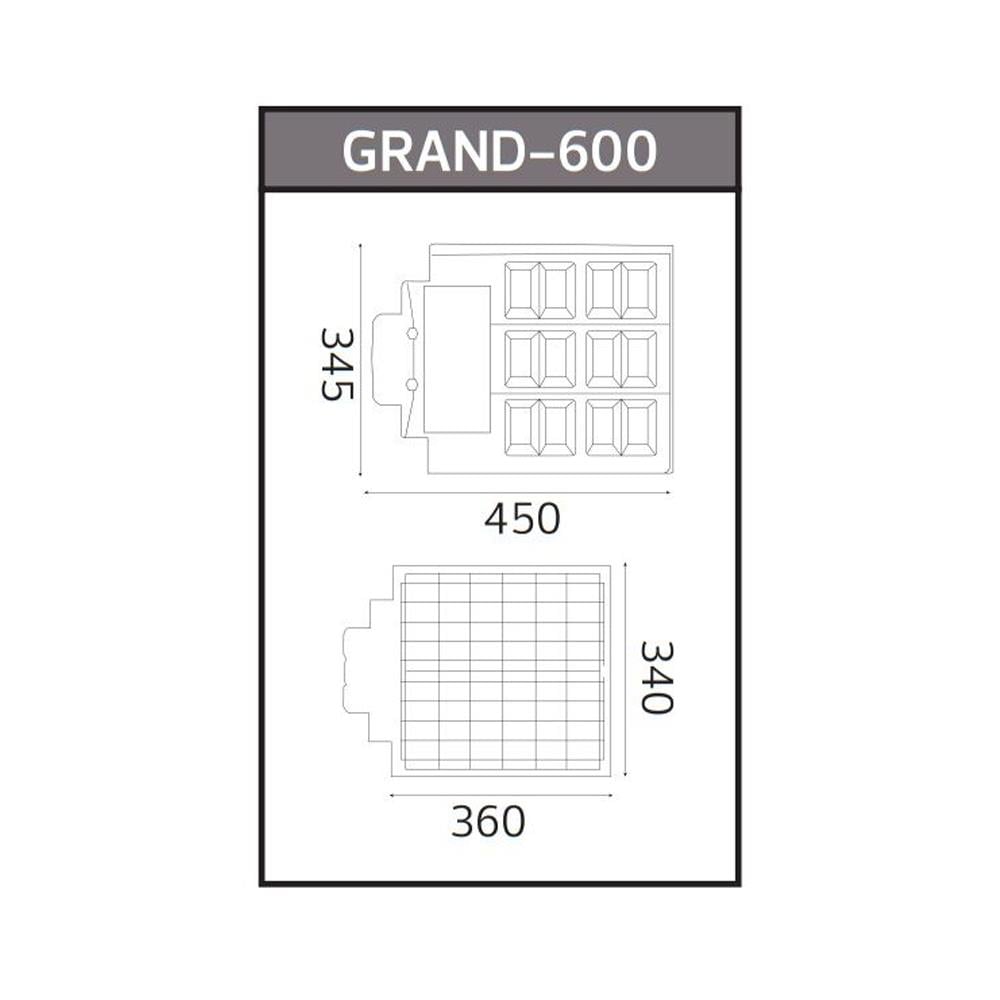 Horoz Grand 600w Led Solar Sokak Armatürü 6400k Beyaz Işık küçük görsel