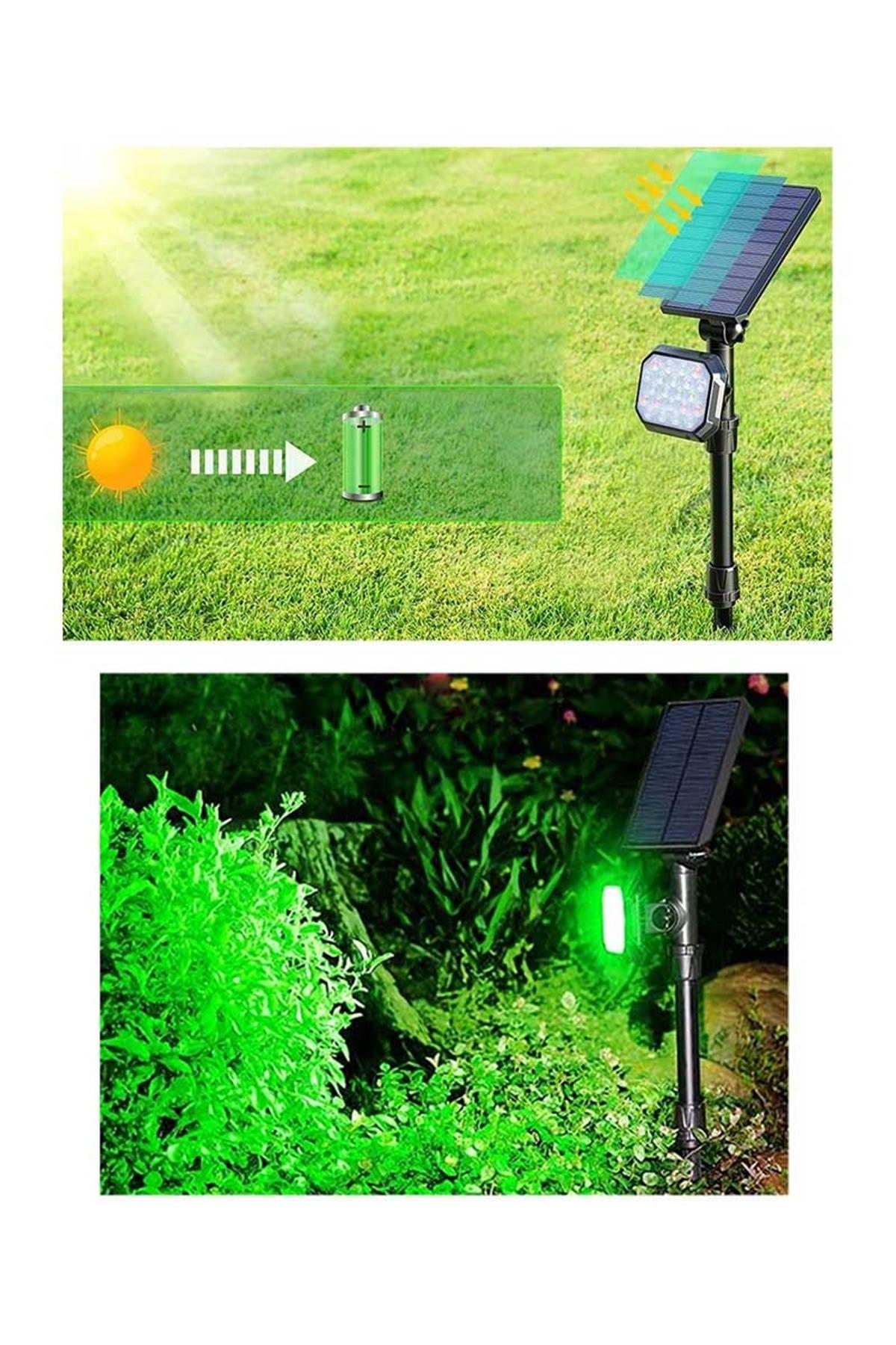 Solar Güneş Enerjili Çim Saplama 22W Fl-3124 Beyaz küçük görsel