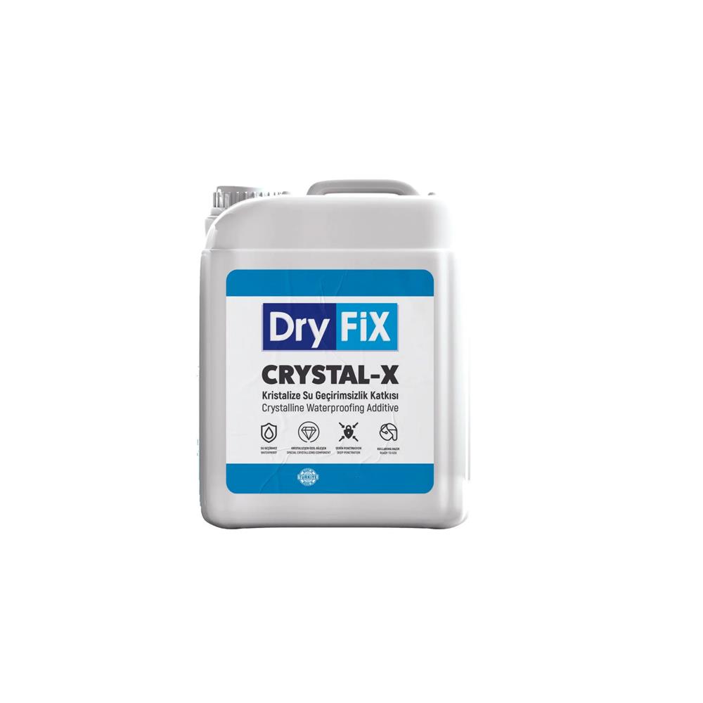 Dryfix Crystal-X Likit Kristalize Su Geçirimsiz Beton Katkısı 30 Lt görseli