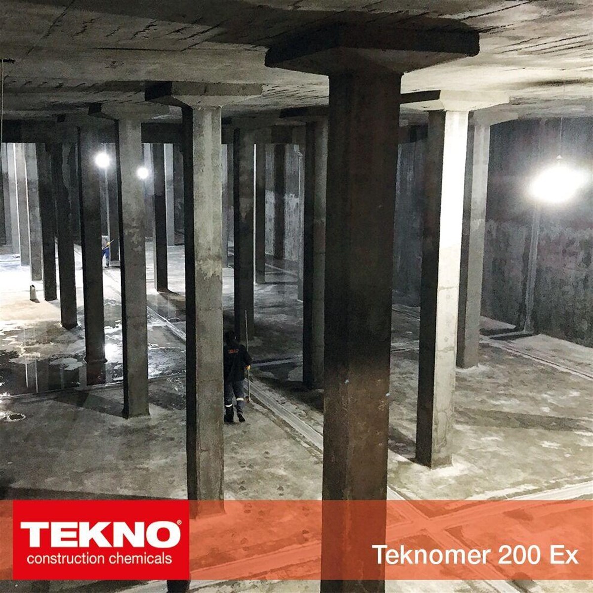Teknomer 205 Çift Bileşenli Su Yalıtım Malzemesi 35Kg (Tam Elastik) küçük görsel