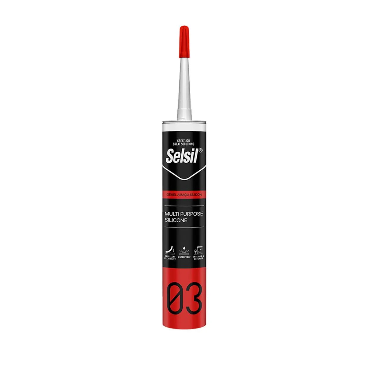 Selsil Genel Amaçlı Silikon 280 Ml Şeffaf görseli