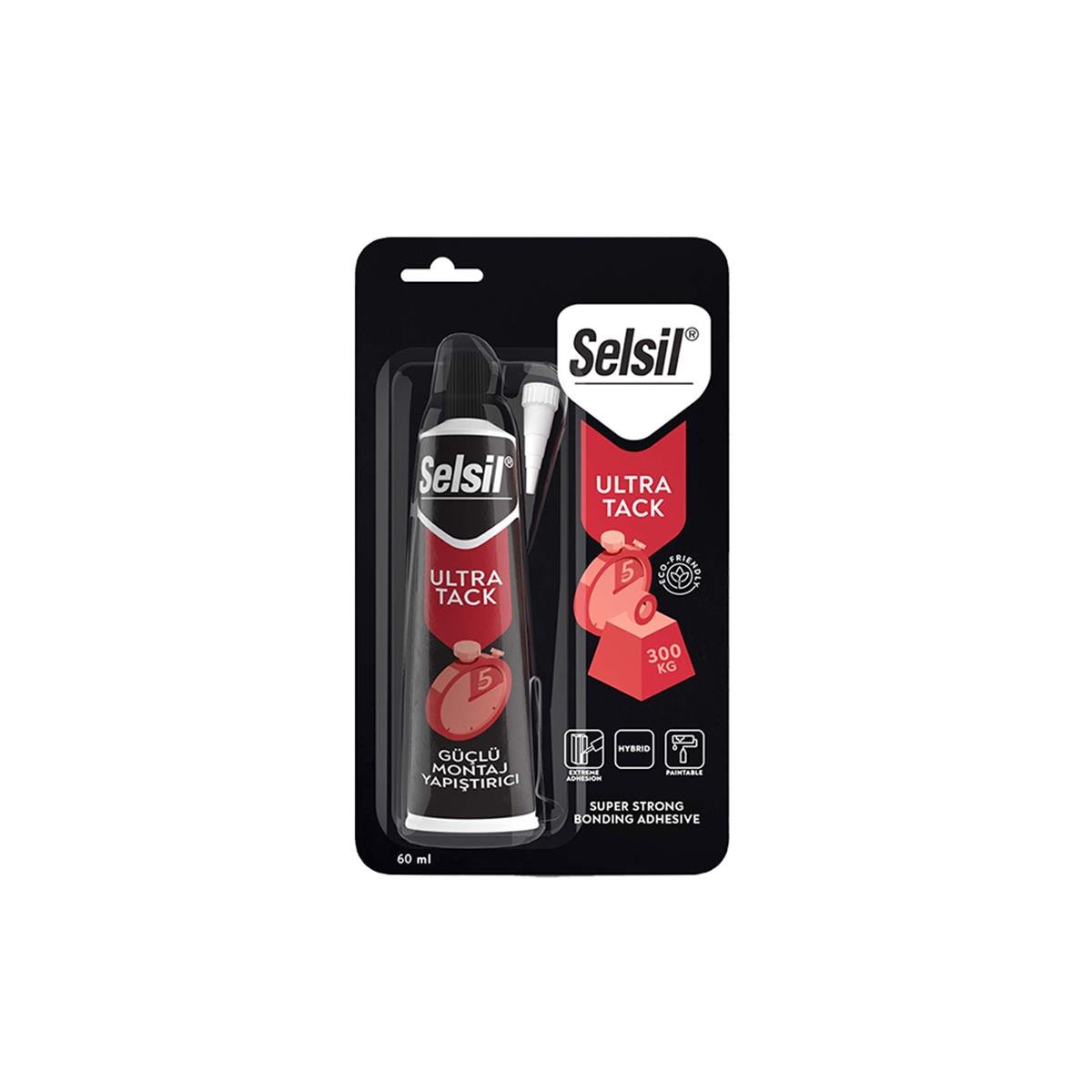 Selsil Ultra Tack Hibrit Güçlü Tüp Montaj Yapıştırıcı 50 Ml Beyaz 3104 görseli