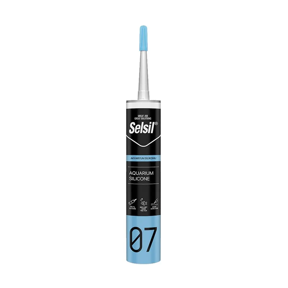 Selsil Akvaryum Silikonu 280 Ml Şeffaf 2449 görseli