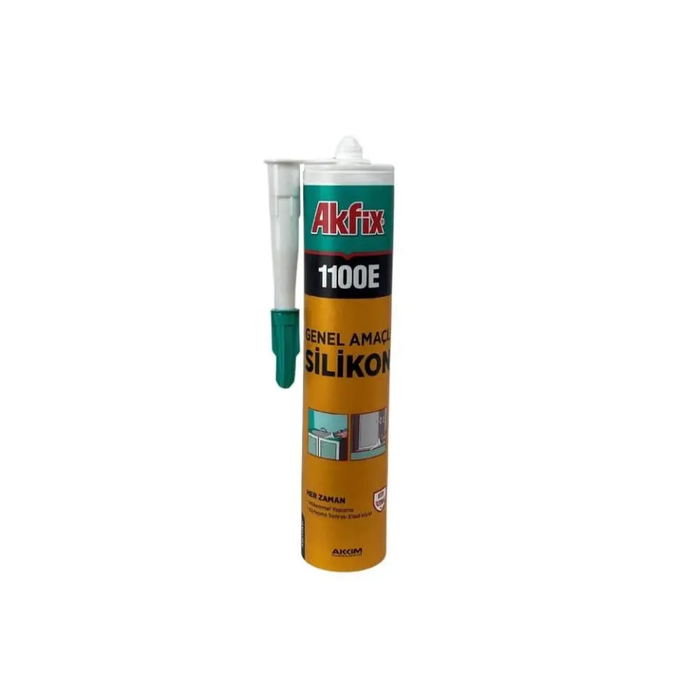 Akfix 1100E Genel Amaçlı Silikon Şeffaf 280 Gr görseli