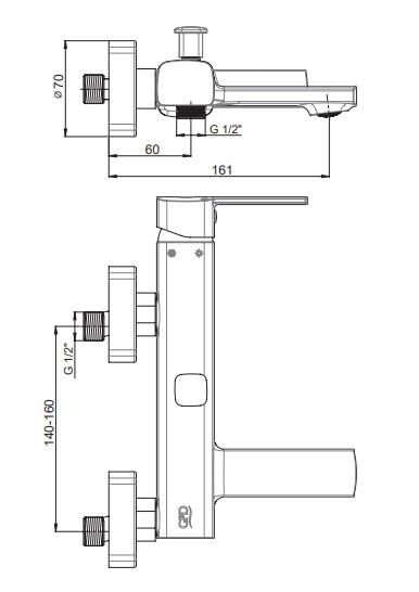 GPD Adrio Duş Bataryası Siyah Mdb120-s küçük görsel
