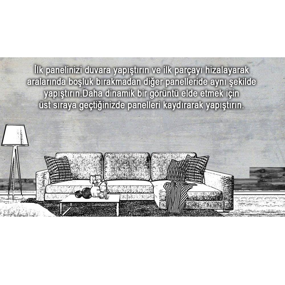 Stikwall Mermer Strafor Duvar Kaplama Paneli Mb-05 16X100X1 Cm küçük görsel