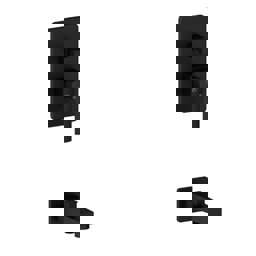 GPD Pedra Tam Ankastre Banyo Bataryası Siyah Mta160-s küçük görsel