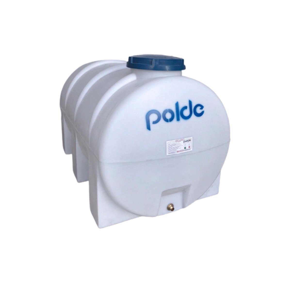 Polde Polietilen Tek Katlı Yatay Uzun Beyaz Su Deposu 1000 Lt görseli