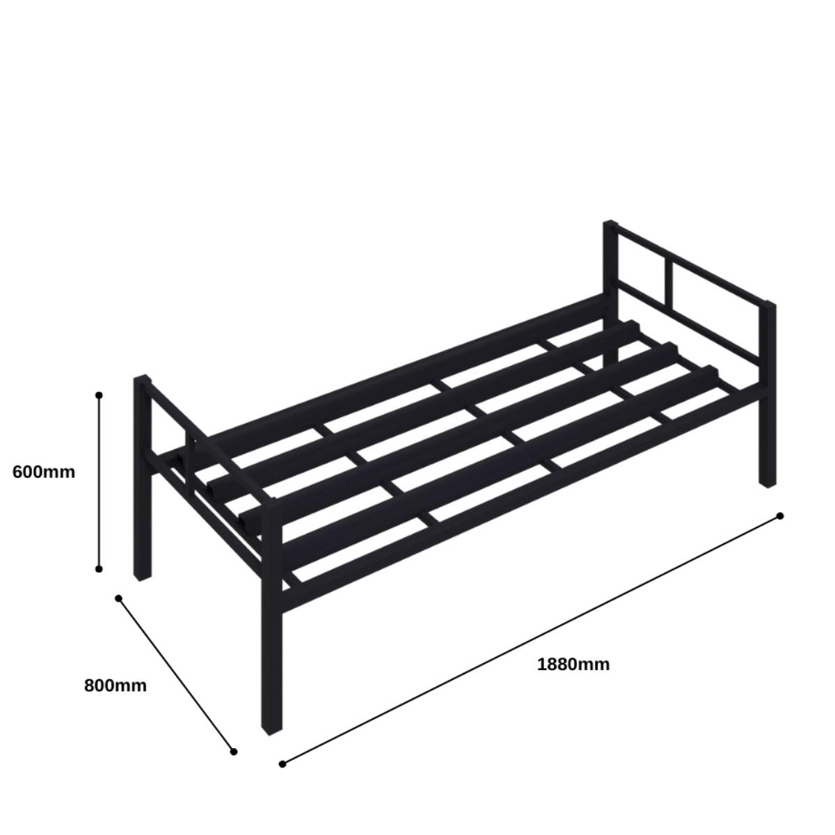 Usta Çelik 80lik Şantiye Ranzası Tek Katlı 80x180 U-RNZ-80-T küçük görsel