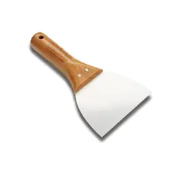Dekor 009 Macun Ispatulası Ahşap Saplı Paslanmaz 14 cm görseli