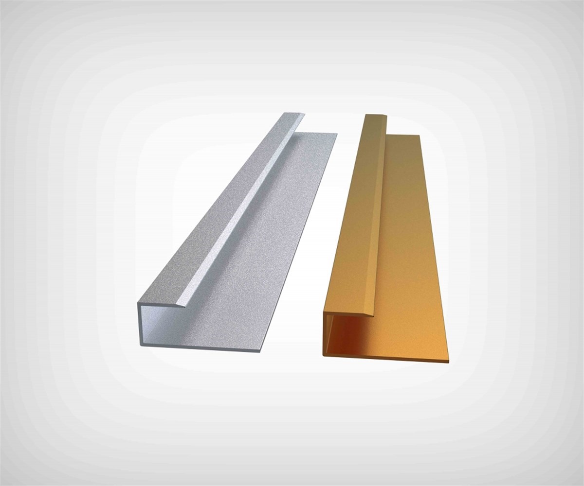 Tesay Alüminyum Laminant Parke Bitim Profili 10mm Mat Eloksal Lbpa10-01 görseli