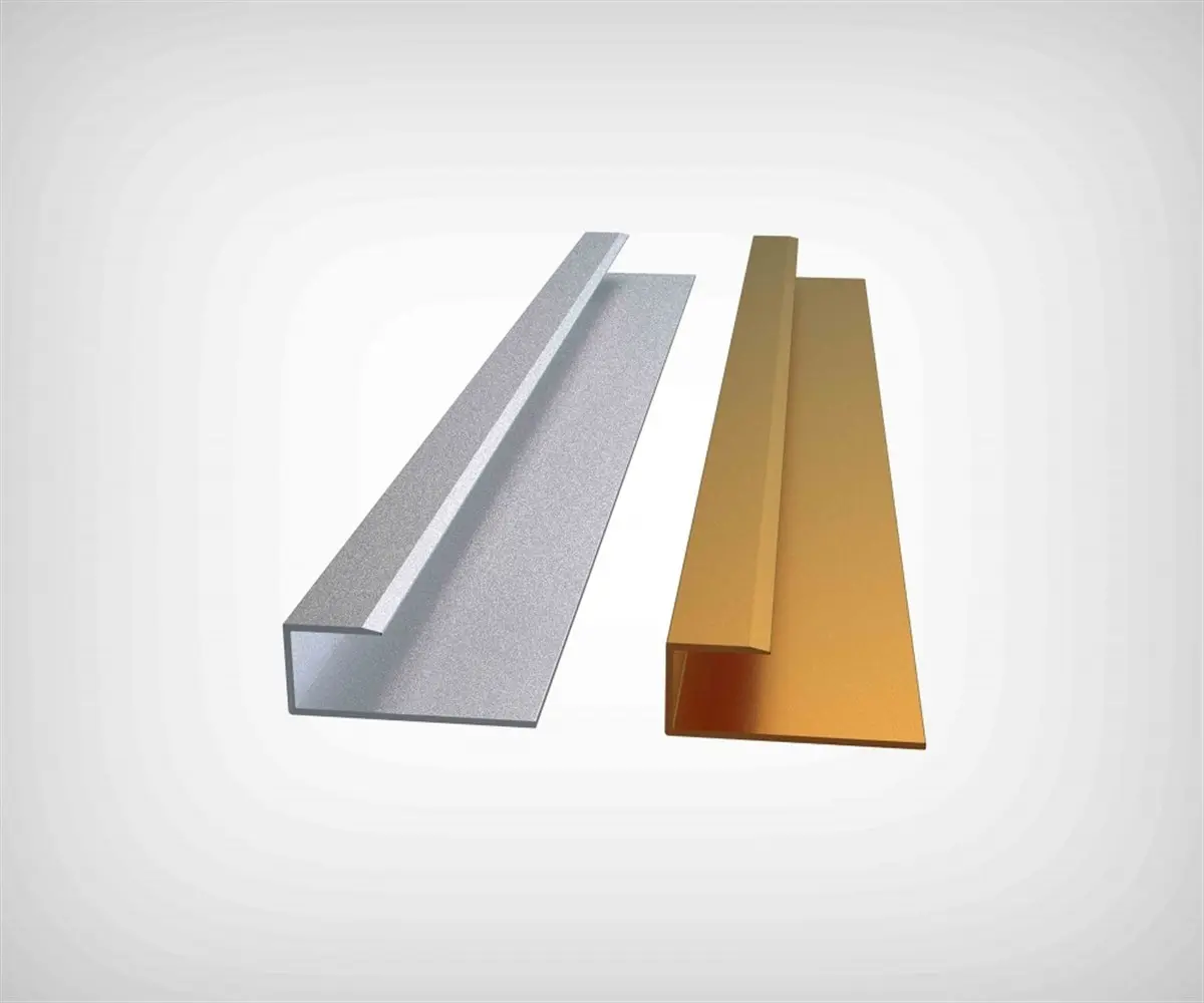 Tesay Alüminyum Laminant Parke Bitim Profili 10mm Mat Eloksal Lbpa10-01 görseli