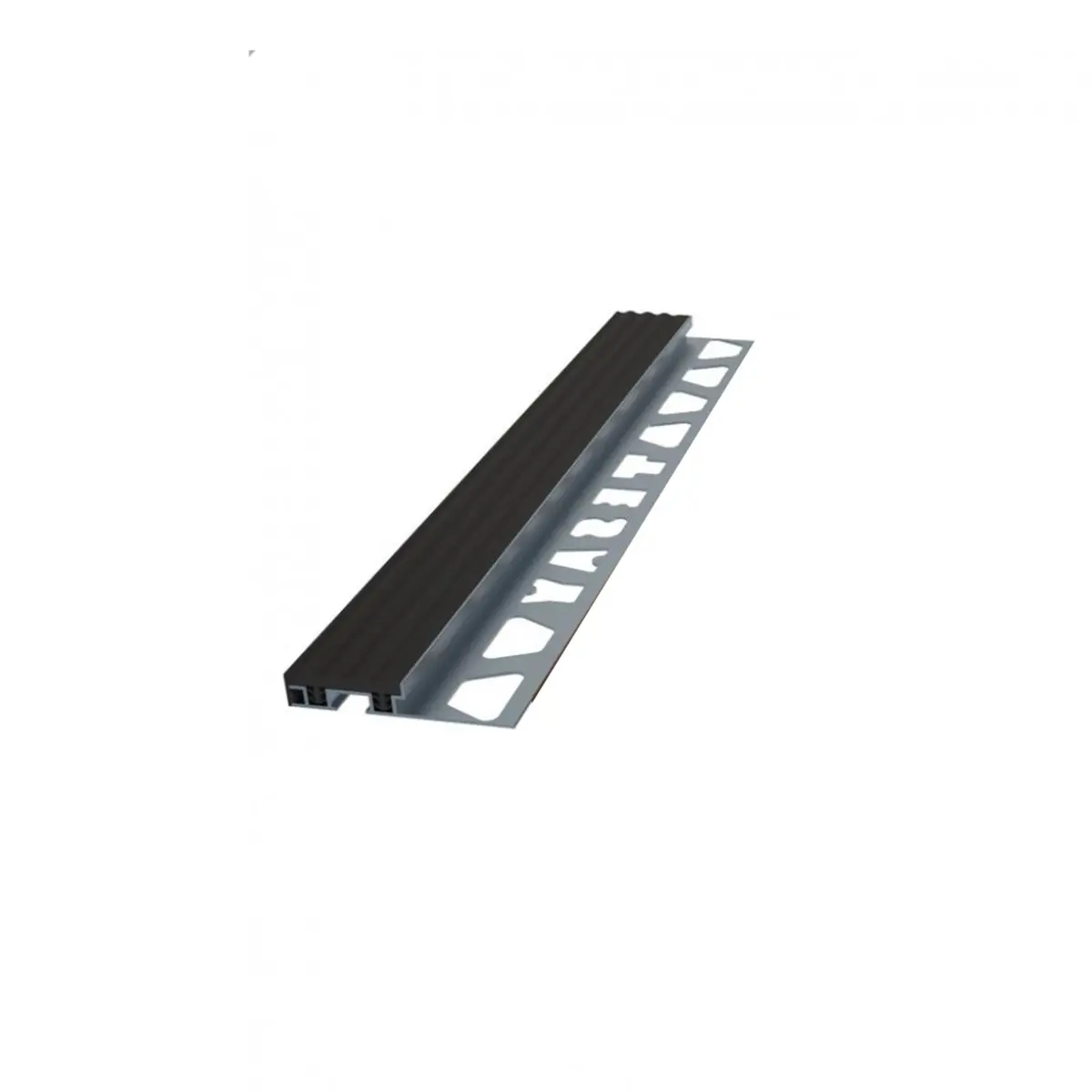 Tesay Pvc Bantlı Merdiven Basamak Profili 11mm Siyah Bapv11 görseli